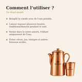 Comment utiliser la carafe en cuivre Ayurdoré
