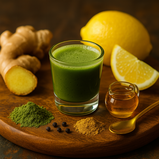 Coup de soleil éclatant au gingembre