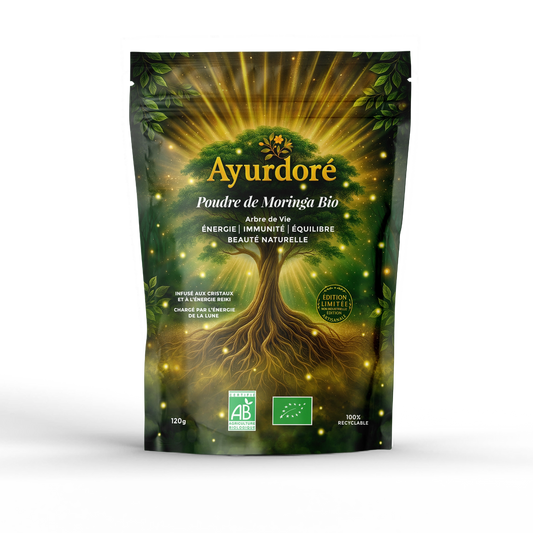 Poudre de moringa biologique